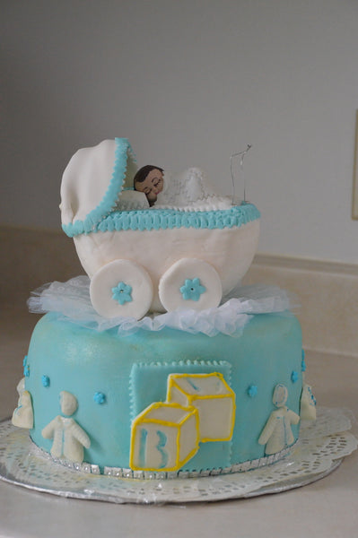 Baby Carriage Cake